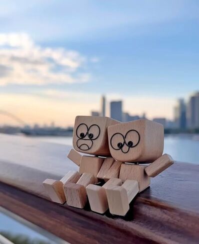 دمية رأس خشبية مزركشة، تمثال أرجل زنبركية بأقدام تهتز، ديكور مصغر للوحة قيادة السيارة، شكل خشبي مضحك لطيف للمكتب، ملحق السيارة (WM) in Saudi Arabia