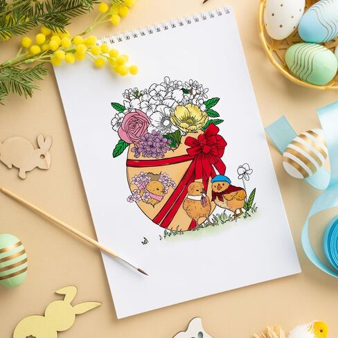 Easter Backgroud Clear Rubber Stamps for Card Making Decorative Easter Floral Wreath Rubber Transparent Silicone Stamp for DIY Scrapbooking Supplies Embossing Paper Card Album Decoration Craf in Saudi Arabia