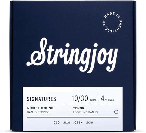 Stringjoy Medium Gauge Signatures Nickel Wound Banjo Strings 10-23, NW1023, Loop-End Strings, Exceptional Sound and Balance for All Experience Levels, 5 String Set, 2-Pack in Saudi Arabia