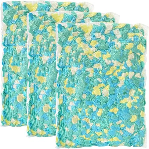 Welacer Shredded Memory Foam Filling 15lbs for Bean Bag Filler, Pillow Stuffing Cushion Arts Crafts Refill, Added Gel Particles, Premium Soft and Great for Stuffing, Shape(Blue) in Saudi Arabia
