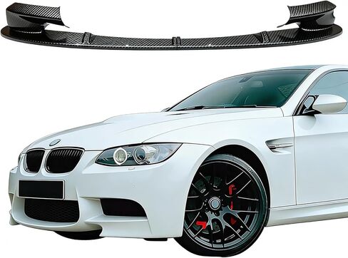 E90 المصد الأمامي الناشر شفة الذقن مناسب لـ 2008-2011 M3 E90 سيدان E92 كوبيه E93 سد الهواء السفلي الأمامي القابل للتحويل يناسب المصدات الأمامية للمصنع الأصلي فقط (ليس لمصدات ما بعد البيع) in Saudi Arabia