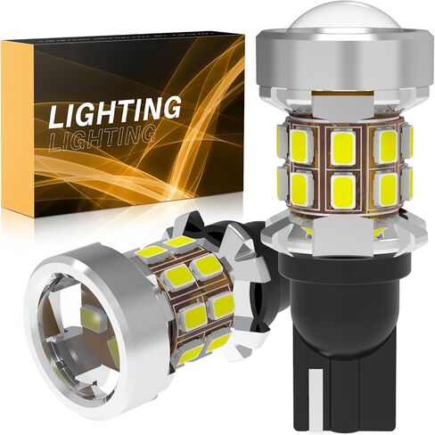 194 لمبة إضاءة لوحة ترخيص LED 400% سطوع عالي T10 168 2825 W5W لمبات لباب خريطة القبة للسيارة الداخلية 6000K أبيض، حزمة من 2 in Kuwait