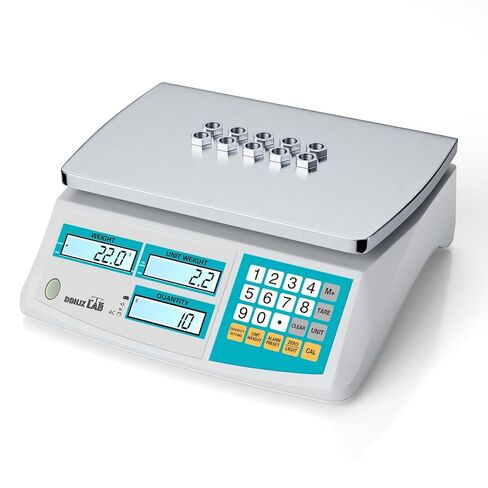 Industrial Counting Scale 30kg/66lb x 0.1g Digital Inventory Counting Scale High Precision Electronic Gram Scale with Battery DC/AC Power for Parts Jewelry Coins (g/kg/lb/oz) in Saudi Arabia