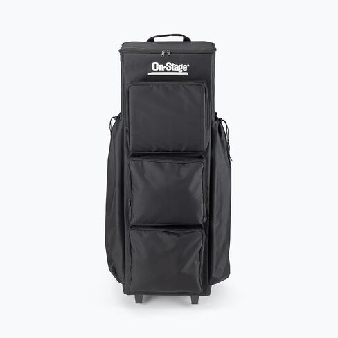 On-Stage GR9000 Gig Rider (ناقل معدات الصوت المباشر على عجلات لحوامل الميكروفون ومكبرات الصوت، والميكروفونات، والكابلات، والملحقات، والتحميل، والتحميل، وحقيبة السفر المتدحرجة، وحقيبة الترولي، والنايلون، والأسود) in Kuwait