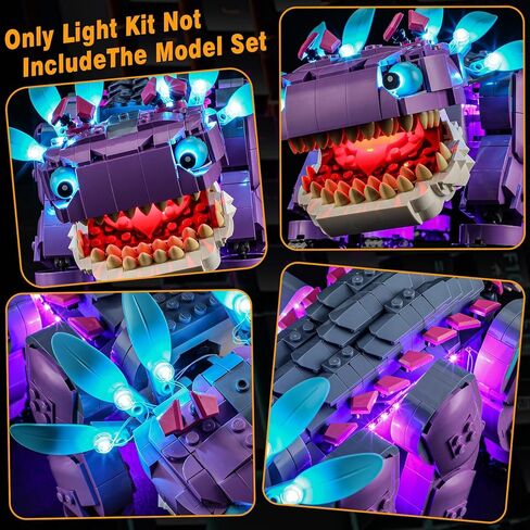 مصباح Vaodest Led لـ Lego 77077 Fortnite Klombo، التصميم والتكوين متوافق مع الطراز 77077 (إضاءة LED فقط، وليس مجموعة مكعبات البناء) in Kuwait