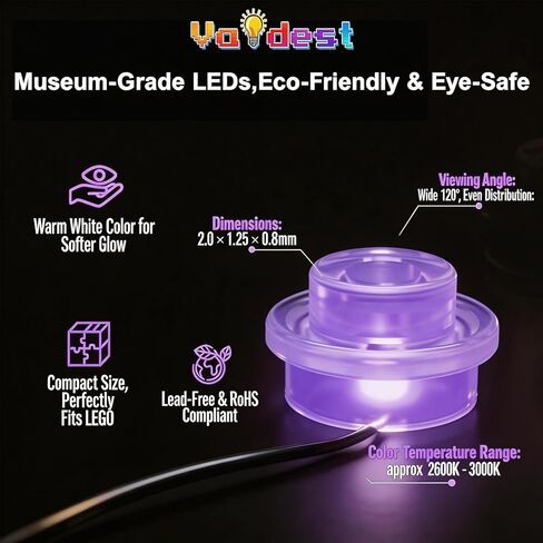 مصباح Vaodest Led لـ Lego 77077 Fortnite Klombo، التصميم والتكوين متوافق مع الطراز 77077 (إضاءة LED فقط، وليس مجموعة مكعبات البناء) in Kuwait