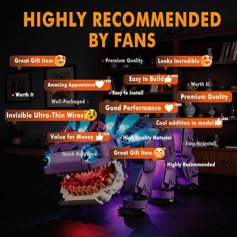 مصباح Vaodest Led لـ Lego 77077 Fortnite Klombo، التصميم والتكوين متوافق مع الطراز 77077 (إضاءة LED فقط، وليس مجموعة مكعبات البناء) in Kuwait