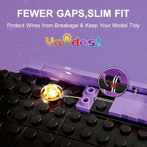 مصباح Vaodest Led لـ Lego 77077 Fortnite Klombo، التصميم والتكوين متوافق مع الطراز 77077 (إضاءة LED فقط، وليس مجموعة مكعبات البناء) in Kuwait