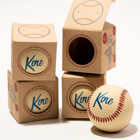 Kore Soft Baseball – Hand-Stitched Real Feel Foam Baseballs | Safe Indoor & Outdoor Practice Ball for Backyard Play | Baseball Gift or Desk Toy | Stocking Stuffer | Party Favors | (4) in Saudi Arabia