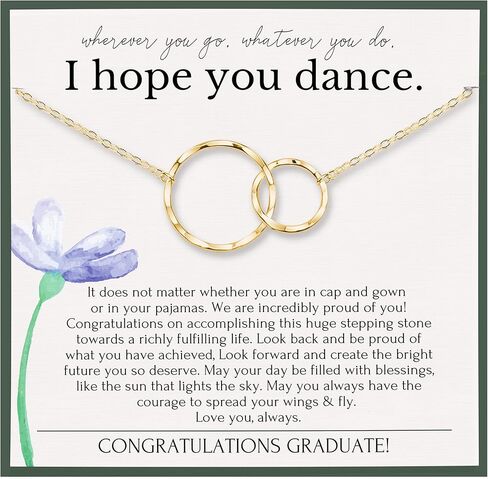 HOPE LOVE SHINE Necklace – College or High School Graduation Jewelry for Her, Best Friend Gift in Saudi Arabia