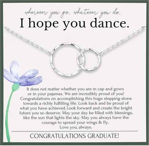 HOPE LOVE SHINE Necklace – College or High School Graduation Jewelry for Her, Best Friend Gift in Saudi Arabia