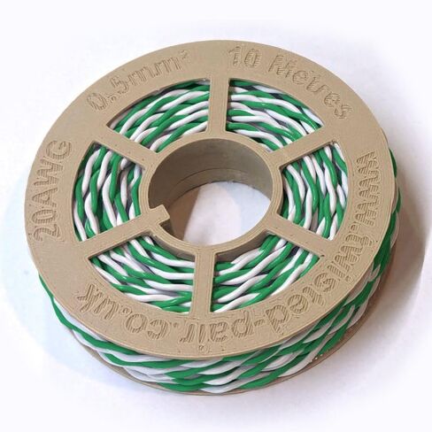 Green & White Twisted Pair Wire 20 AWG / 0.5mm² 5 Meters CAN Bus Cable in Saudi Arabia