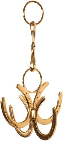 Schneiders Belin Brass 4 Horseshoe Cleaning Hook Collection | Elegant Horse Motif Design for Equestrian Enthusiasts in Kuwait