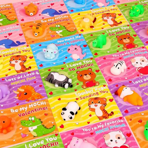28 Pack Valentines Day Gifts for Kids Classroom, Valentines Cards with Valentines Sticky Man Toys School Exchange Gifts Heart Sticky Wall Climbing Men Stress Relief Toys Valentines Party Favors Prizes in Saudi Arabia