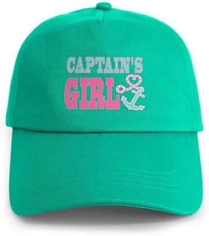 CafePress Captains Girl Boat Anchor and Heart Adjustable Baseball Cap in Saudi Arabia