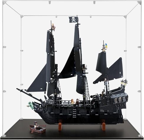 حافظة عرض أكريليك متوافقة مع Lego River Steamboat #21356، حافظة عرض مقاومة للغبار (الحافظة فقط) (مجموعات Lego غير متضمنة) in Kuwait