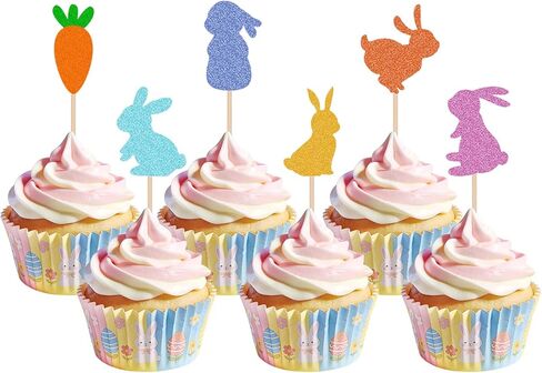 24 قطعة من أغطية الكب كيك لعيد الحب، أعواد كب كيك لامعة على شكل قلب أحمر، ديكورات كعكة الحفلات الحلوة لعيد الحب وحفلات الزفاف والمقترحات in Kuwait