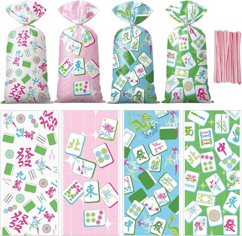Glenmal 100 Pcs Pi Day Gift Bags with Ties, Pi Day Math Party Favors Cellophane Bags, 10.8 x 5 Inch Mathematics Candy Treat Pouches for March 14 Classroom & School Events in Saudi Arabia