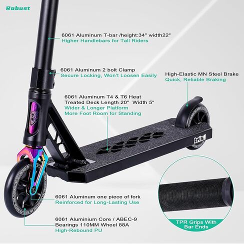 Stunt Scooter Pro Trick Scooter for Kids, Teens, and Adults (Ages 8+)– Complete Skate Park Scooter in Saudi Arabia