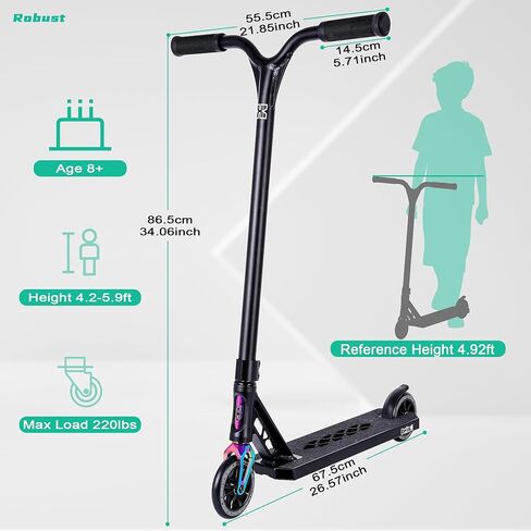 Stunt Scooter Pro Trick Scooter for Kids, Teens, and Adults (Ages 8+)– Complete Skate Park Scooter in Saudi Arabia