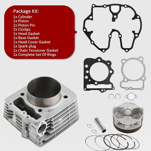 397cc 85mm Cylinder Piston Kit with Rings and Gaskets, Compatible with ATV TRX400EX XR400R TRX400X 1996-2014 in Saudi Arabia