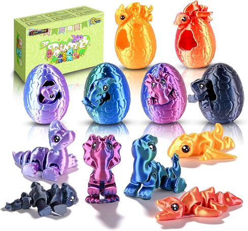 30 Pcs 3D Printed Ocean Animals Set, Mini Animals Valentines Day Gifts - Cute Articulated Flexible Figurines Fidget Toys for Party Favors Birthday Gifts Desk Pets Office Home Decor in Saudi Arabia