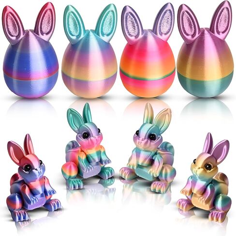 30 Pcs 3D Printed Ocean Animals Set, Mini Animals Valentines Day Gifts - Cute Articulated Flexible Figurines Fidget Toys for Party Favors Birthday Gifts Desk Pets Office Home Decor in Saudi Arabia