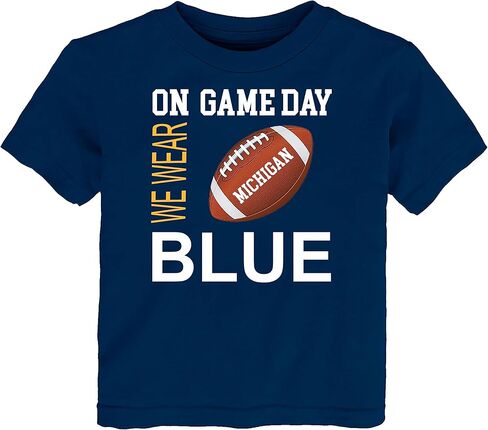Football On Game Day Baby/Toddler T-Shirt for Michigan Fans in Saudi Arabia