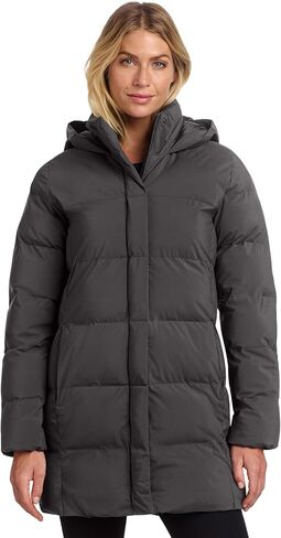 Women's Puffy Parka | Long Winter Puffer Coat with Hood, High Loft Insulation, Water Repellent, Two Way Zipper in Saudi Arabia