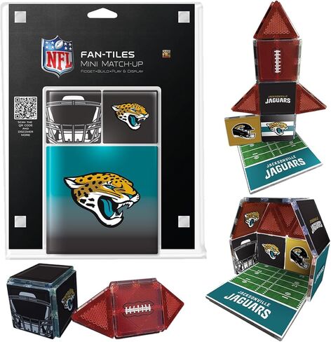 بلاط كريات أون كانساس سيتي تشيفز NFL Fan-Tiles المغناطيسي المتطابق | مجموعة بناء مكونة من 17 قطعة للأطفال والكبار | مقتنيات فريق الدوري الوطني لكرة القدم الأمريكية المرخصة رسميًا | البناء واللعب والعرض (يتوفر جميع الفرق الـ 32) in Kuwait