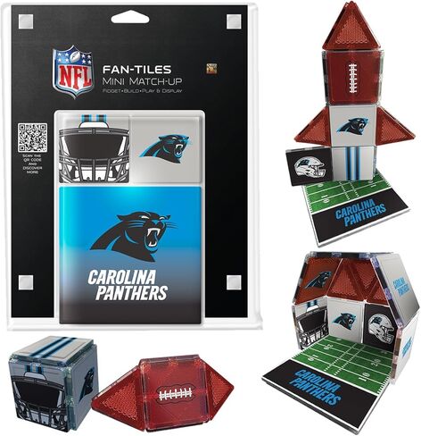 بلاط كريات أون كانساس سيتي تشيفز NFL Fan-Tiles المغناطيسي المتطابق | مجموعة بناء مكونة من 17 قطعة للأطفال والكبار | مقتنيات فريق الدوري الوطني لكرة القدم الأمريكية المرخصة رسميًا | البناء واللعب والعرض (يتوفر جميع الفرق الـ 32) in Kuwait