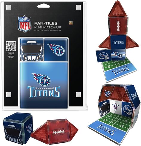 بلاط كريات أون كانساس سيتي تشيفز NFL Fan-Tiles المغناطيسي المتطابق | مجموعة بناء مكونة من 17 قطعة للأطفال والكبار | مقتنيات فريق الدوري الوطني لكرة القدم الأمريكية المرخصة رسميًا | البناء واللعب والعرض (يتوفر جميع الفرق الـ 32) in Kuwait