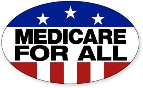 CafePress Medicare for All Oval Car Bumper Sticker in Saudi Arabia