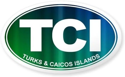 CafePress Turks and Caicos Islands Oval Car Bumper Sticker in Saudi Arabia