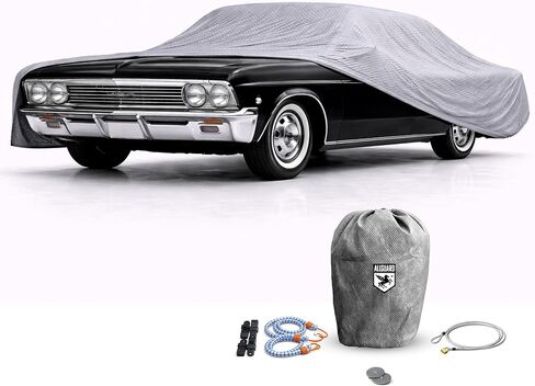 Car Covers Weatherproof Max Car Cover & Warranty Compatible with Chevrolet 1961-1964 Impala – Outdoor Cover Theft Cable Lock Car Accessories Better Than Waterproof in Kuwait