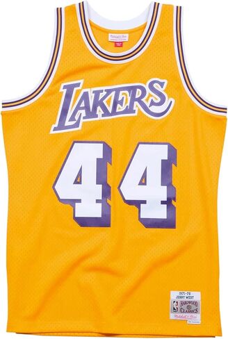 Mitchell & Ness Men NBA Swingman Jersy Lakers 84-85 James Worthy (Light Gold) in Saudi Arabia