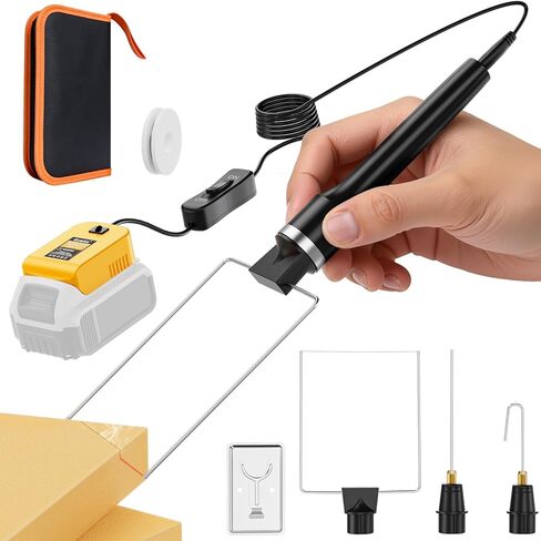 Ecarke 3-in-1 Foam Cutter Tool Compatible with DeWalt 20V (No Battery),18W Hot Wire Foam Cutter Kit with USB-A & USB-C Charging Port,750°F Styrofoam Cutter for Foam DIY Cutting & Crafting - Tool Only in Saudi Arabia