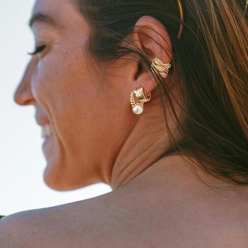 MYEARS Women Butterfly Earrings Gold Huggie Hoop 14K Small Simple Hypoallergenic Everyday Jewelry in Saudi Arabia