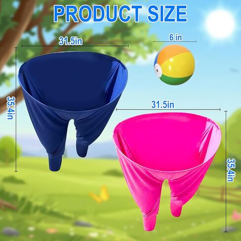 لعبة Granny Pants Outdoor، 2 حزمة من لعبة Granny Pants Yard للبالغين والعائلة، ألعاب خارجية عملاقة مع 8 كرات نطاطة للحفلات في الفناء الخلفي وألعاب لم شمل الأسرة في عيد الميلاد in Kuwait