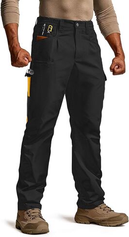 سروال كارجو للرجال من IGOLUMON، سروال تكتيكي ناعم قابل للتمدد للرجال يسمح بمرور الهواء وخفيف الوزن EDC للمشي لمسافات طويلة مع 13 جيبًا in Kuwait