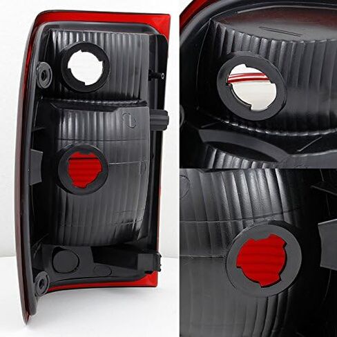 AKKON - For 01-05 Ford Ranger Pickup Truck Red Clear Lens Rear Tail Light Brake Lamps Replacement Left + Right Pair in Saudi Arabia