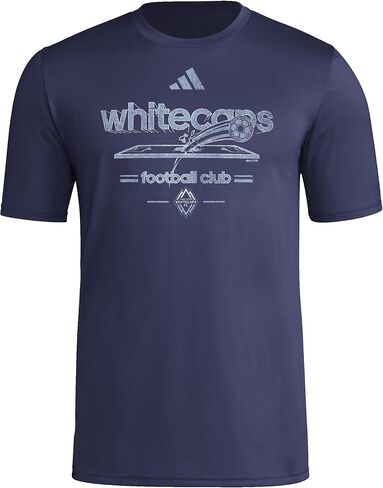 adidas Men's Vancouver Whitecaps FC Vintage World Pre-Game Short Sleeve T-Shirt in Saudi Arabia