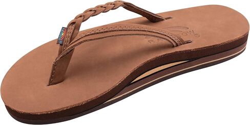 Rainbow Sandals Women’s Double Layer Flirty Braidy Premier Leather w/Single Braided Strap in Saudi Arabia