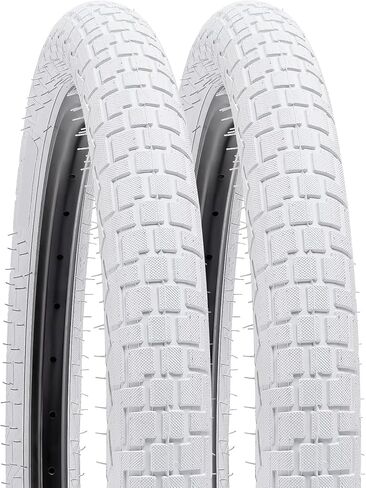 YUNSCM 2-PCS 16 "إطارات دراجة الطريق 16 × 2.0/52-305 و16" أنابيب الدراجة الثقيلة صمام شريدر متوافق مع دراجة الطريق 16x1.95 16x2.0 16x2.10 إطارات وأنابيب الدراجات، أبيض (Y-1012) in Saudi Arabia