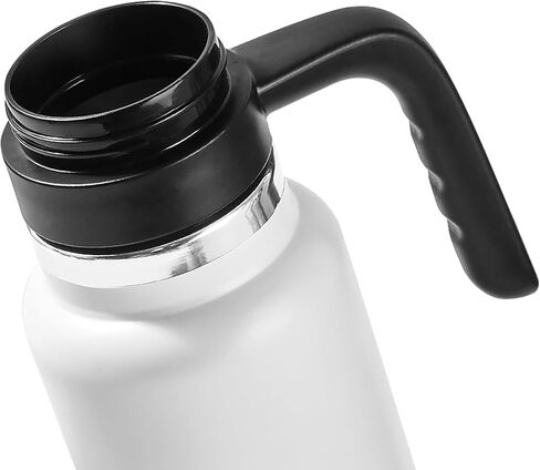 مقبض XACIOA لزجاجات المياه ذات الفم الواسع، مقبض خالٍ من مادة BPA لقارورة مائية، قارورة حديدية، سيفاجو، مقبض فقط، متوافق مع زجاجات معزولة 18 20 22 24 32 40 64 87 128 أونصة in Kuwait