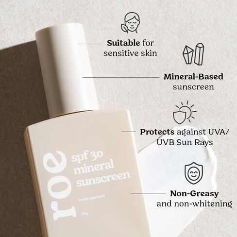 Roe Wellness- Baby Mineral Sunscreen SPF 30 | Non-Greasy, Reef Safe, Paraben-Free in Saudi Arabia
