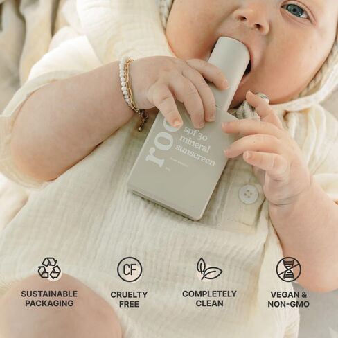 Roe Wellness- Baby Mineral Sunscreen SPF 30 | Non-Greasy, Reef Safe, Paraben-Free in Saudi Arabia