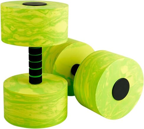 Aquatic Dumbbells 2 Pack - EVA Foam Water Resistance Exercise Equipment for Swimming Pool Aerobics, Weight Loss Training & Muscle Toning in Saudi Arabia