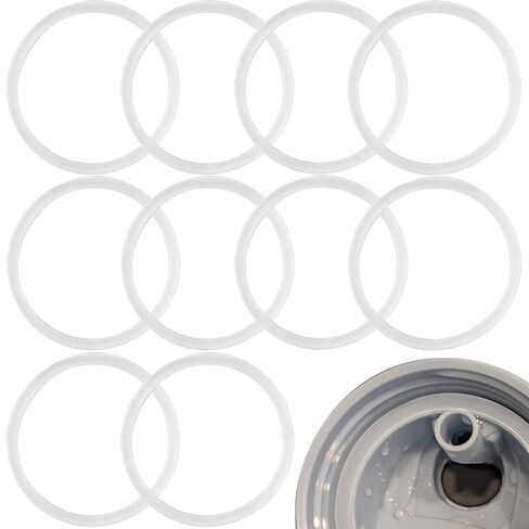 10 Pcs Water Bottle Gaskets Replacement for Owala FreeSip 19/24/32/40oz,Silicone Lid Seal O Ring,Sealing Gaskets Replacement Accessories Compatible with Owala FreeSip Stainless Steel Cup(Gray) in Saudi Arabia