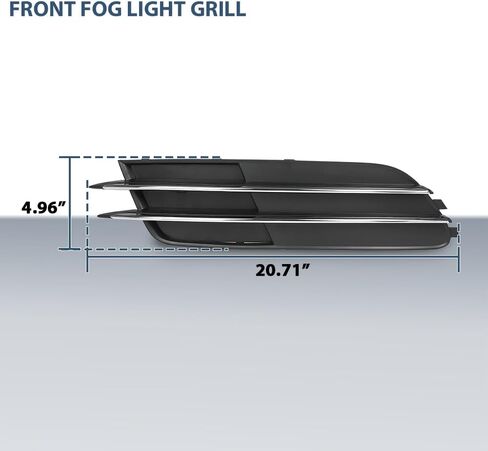 Left & Right Front Bumper Fog Light Cover Set Compatible with Audi A6&A6 Quattro 2012-2015 4G08076819B9, 4G0807682F9B9 in Saudi Arabia